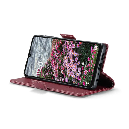 For Samsung Galaxy A06 Case CASEME 023 Series RFID Blocking Glossy Stand Phone Cover