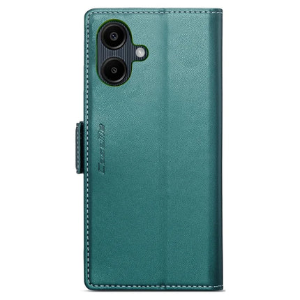 For Samsung Galaxy A06 Case CASEME 023 Series RFID Blocking Glossy Stand Phone Cover