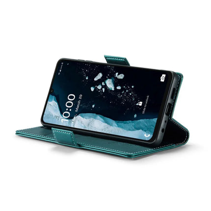 For Samsung Galaxy A06 Case CASEME 023 Series RFID Blocking Glossy Stand Phone Cover