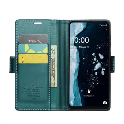 For Samsung Galaxy A06 Case CASEME 023 Series RFID Blocking Glossy Stand Phone Cover