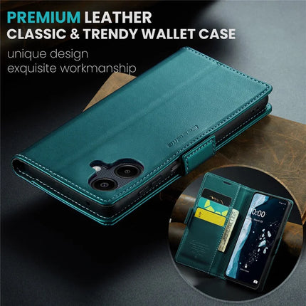For Samsung Galaxy A06 Case CASEME 023 Series RFID Blocking Glossy Stand Phone Cover