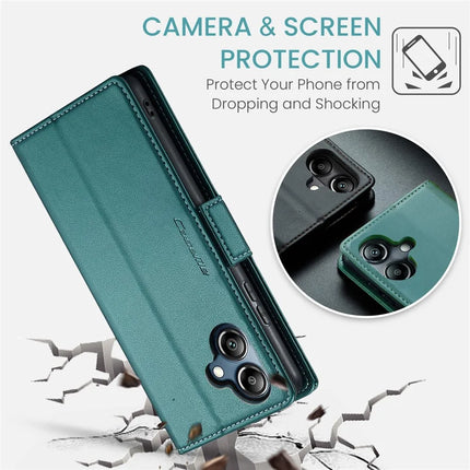 For Samsung Galaxy A06 Case CASEME 023 Series RFID Blocking Glossy Stand Phone Cover