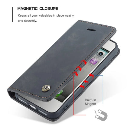 For iPhone 5s / iPhone SE (1st generation) / iPhone 5 Case CASEME 013 Series Card Holder Stand Leather Phone Cover