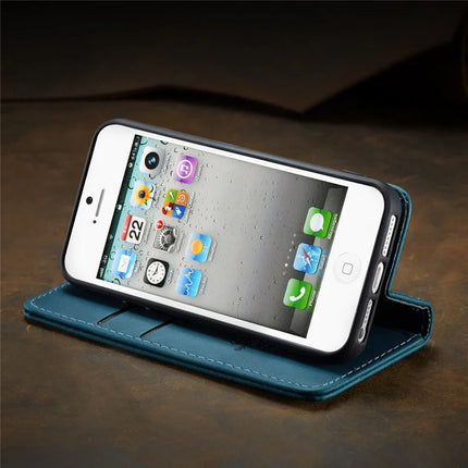 For iPhone 5s / iPhone SE (1st generation) / iPhone 5 Case CASEME 013 Series Card Holder Stand Leather Phone Cover