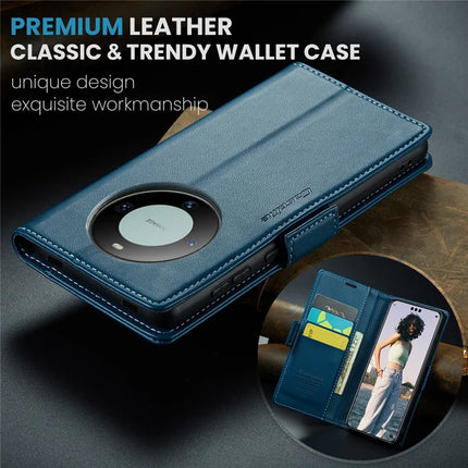 For Huawei Mate 60 Pro+ / Huawei Mate 60 Pro Case CASEME 023 Series RFID Blocking Glossy Stand Phone Cover