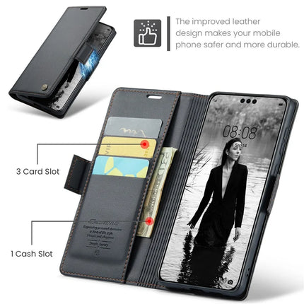 For Huawei Mate 60 Pro+ / Huawei Mate 60 Pro Case CASEME 023 Series RFID Blocking Glossy Stand Phone Cover
