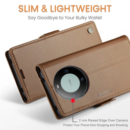 For Huawei Mate 60 Pro+ / Huawei Mate 60 Pro Case CASEME 023 Series RFID Blocking Glossy Stand Phone Cover