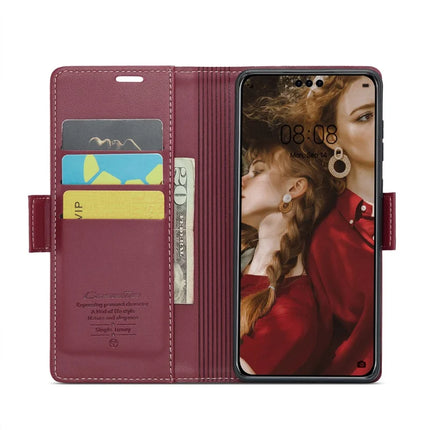 For Huawei Mate 60 Pro+ / Huawei Mate 60 Pro Case CASEME 023 Series RFID Blocking Glossy Stand Phone Cover