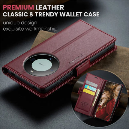 For Huawei Mate 60 Pro+ / Huawei Mate 60 Pro Case CASEME 023 Series RFID Blocking Glossy Stand Phone Cover