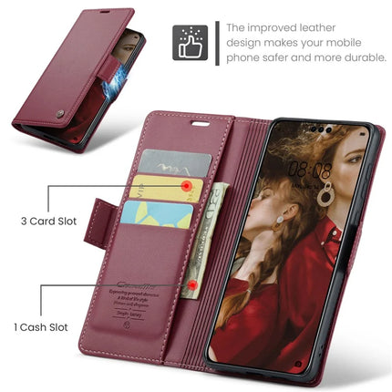 For Huawei Mate 60 Pro+ / Huawei Mate 60 Pro Case CASEME 023 Series RFID Blocking Glossy Stand Phone Cover