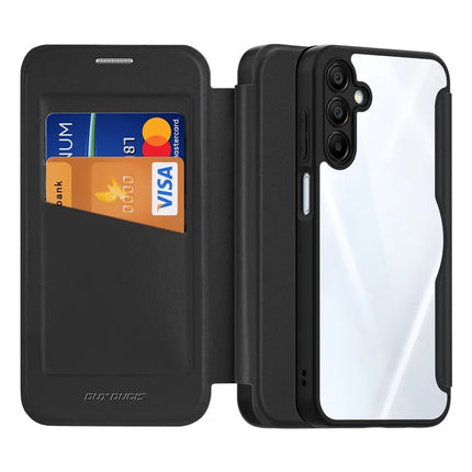 For Samsung Galaxy A16 4G / Galaxy A16 5G Leather Case DUX DUCIS Skin X Pro Series Stand Cover Compatible with MagSafe