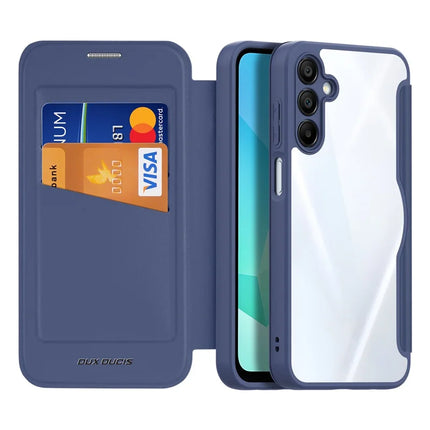 For Samsung Galaxy A16 4G / Galaxy A16 5G Leather Case DUX DUCIS Skin X Pro Series Stand Cover Compatible with MagSafe
