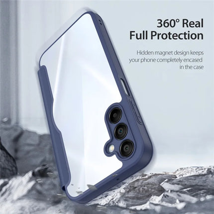 For Samsung Galaxy A16 4G / Galaxy A16 5G Leather Case DUX DUCIS Skin X Pro Series Stand Cover Compatible with MagSafe