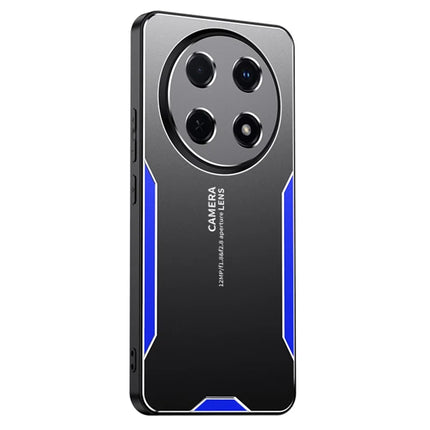 For Honor X60 Pro 5G Phone Case Aluminium Alloy TPU PC Back Cover - Blue