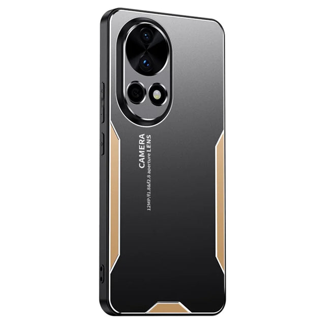 For Huawei nova 13 5G Phone Case Aluminium Alloy TPU PC Back Cover - Gold