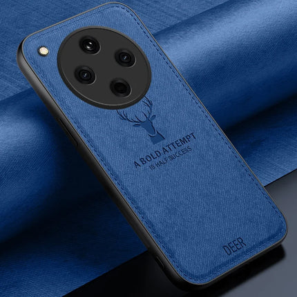 For Oppo Find X8 5G Case Deer Pattern Cloth Texture PU Leather Hybrid Phone Cover