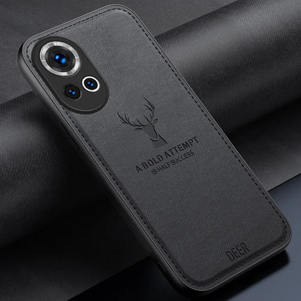 For Huawei nova 13 5G Case Deer Pattern Cloth Texture PU Leather Hybrid Phone Cover