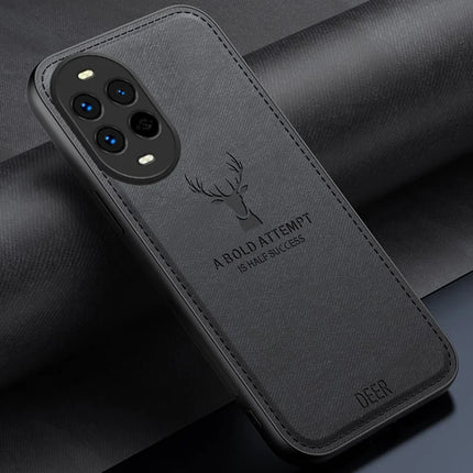 For Huawei nova 13 Pro 5G Case Deer Pattern Cloth Texture PU Leather Hybrid Phone Cover