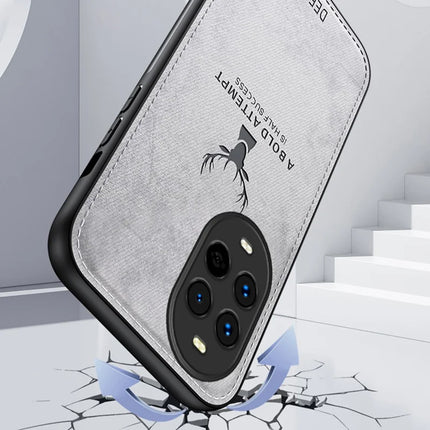 For Huawei nova 13 Pro 5G Case Deer Pattern Cloth Texture PU Leather Hybrid Phone Cover