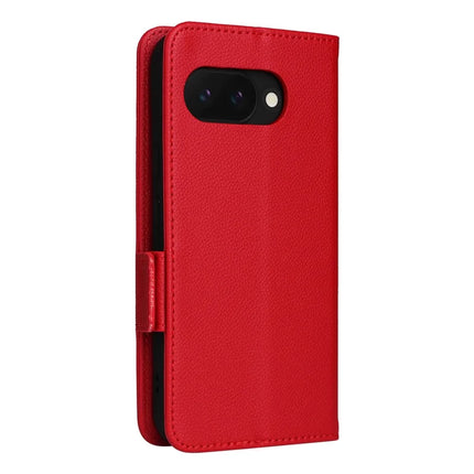 For Google Pixel 9a Case Litchi Texture PU Leather Wallet Flip Phone Cover