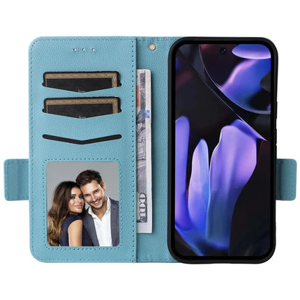 For Google Pixel 9a Case Litchi Texture PU Leather Wallet Flip Phone Cover