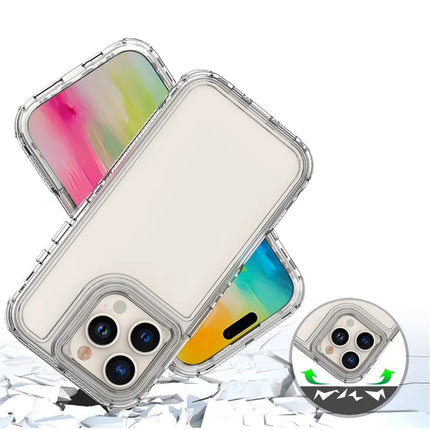For iPhone 16 Pro Max Case Acrylic+TPU Clear Phone Cover (Big Lens Hole)