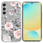 Grey Background Flowers