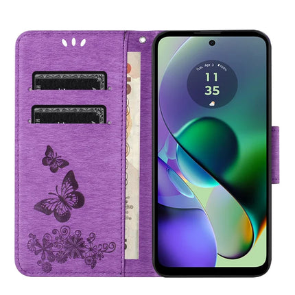 For Samsung Galaxy A06 Case Butterflies Flower Leather Wallet Flip Phone Cover