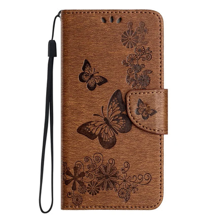 For Samsung Galaxy A06 Case Butterflies Flower Leather Wallet Flip Phone Cover