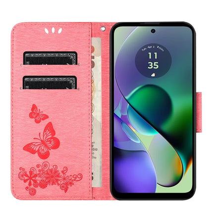 For Samsung Galaxy A06 Case Butterflies Flower Leather Wallet Flip Phone Cover