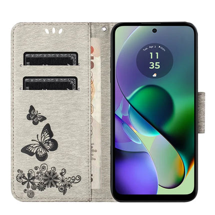 For Samsung Galaxy A06 Case Butterflies Flower Leather Wallet Flip Phone Cover