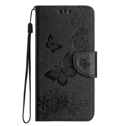 For Samsung Galaxy A06 Case Butterflies Flower Leather Wallet Flip Phone Cover