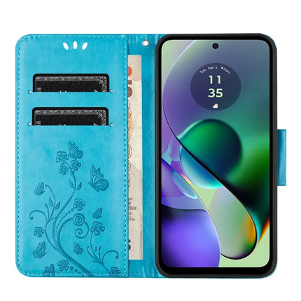 For Samsung Galaxy A06 Case Imprinted Mini Butterfly Leather Wallet Phone Cover
