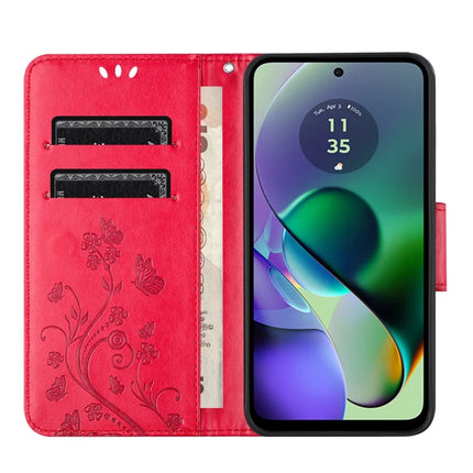 For Samsung Galaxy A06 Case Imprinted Mini Butterfly Leather Wallet Phone Cover