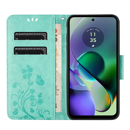 For Samsung Galaxy A06 Case Imprinted Mini Butterfly Leather Wallet Phone Cover