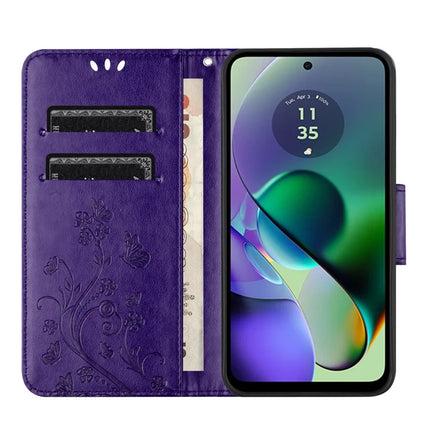 For Samsung Galaxy A06 Case Imprinted Mini Butterfly Leather Wallet Phone Cover