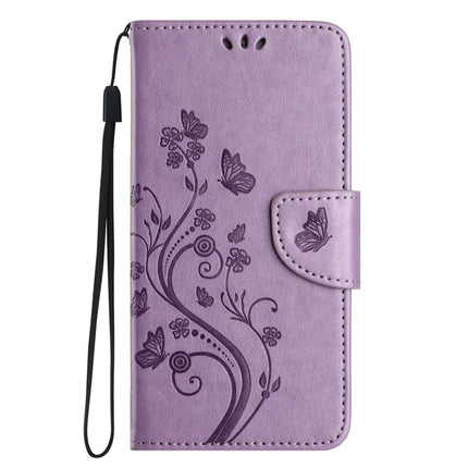 For Samsung Galaxy A06 Case Imprinted Mini Butterfly Leather Wallet Phone Cover