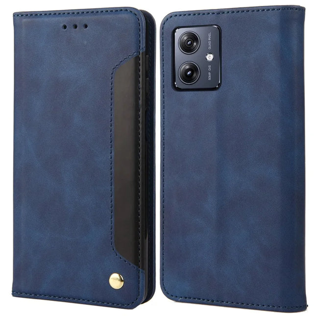For Samsung Galaxy A06 Case PU Leather Shockproof Protection Wallet Phone Cover - Blue