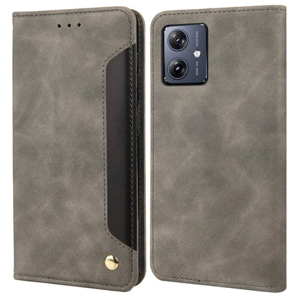 For Samsung Galaxy A06 Case PU Leather Shockproof Protection Wallet Phone Cover - Grey