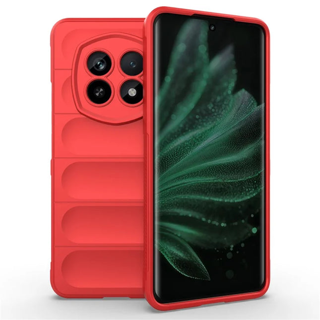 For Realme P2 Pro 5G Case Anti-Drop Soft TPU Rugged Phone Back Cover - Red