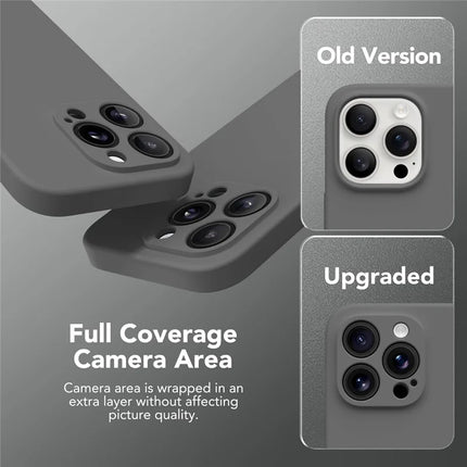For iPhone 13 Pro Max Case Compatible with MagSafe Liquid Silicone Cover with 2 Tempered Glass Screen Films