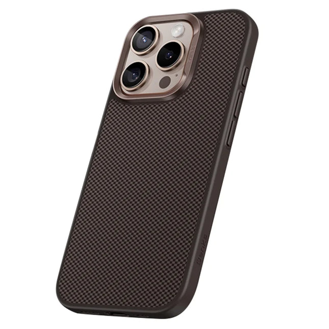 BENKS For iPhone 16 Pro Case Compatible with MagSafe Carbon Fiber Texture Aramid Fiber Phone Cover