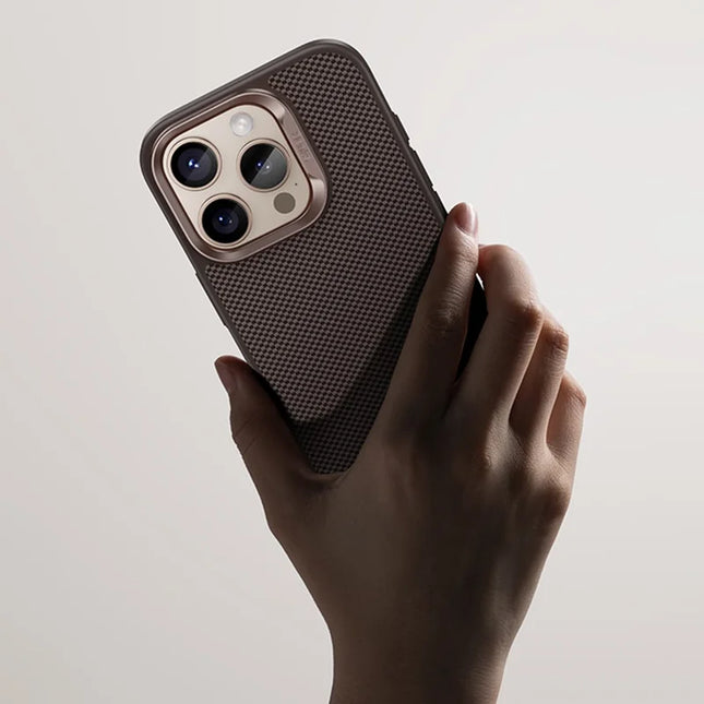 BENKS For iPhone 16 Pro Case Compatible with MagSafe Carbon Fiber Texture Aramid Fiber Phone Cover