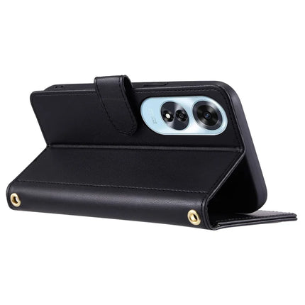 For Oppo A60 4G Wallet Case Rhombus Grid PU Leather Phone Cover
