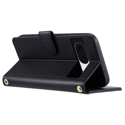 For Google Pixel 8a Wallet Case Rhombus Grid PU Leather Phone Cover