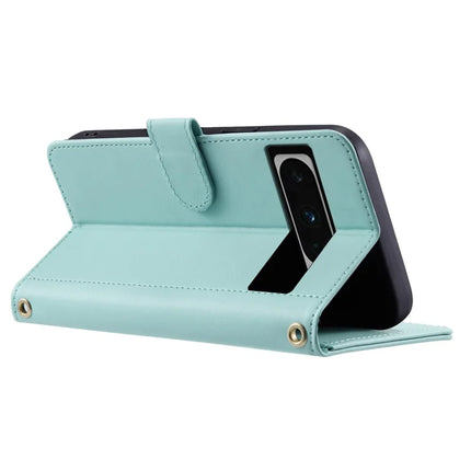 For Google Pixel 8 Pro Wallet Case Rhombus Grid PU Leather Phone Cover