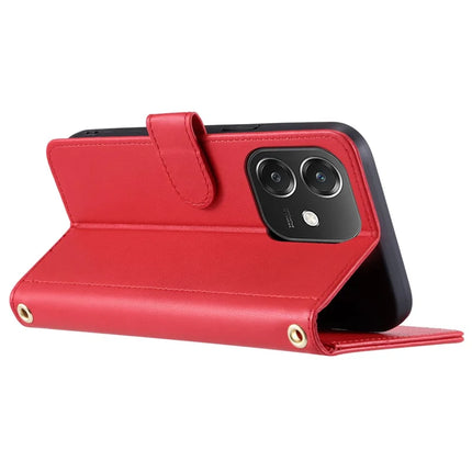 Leather Case for Oppo A3x 4G / 5G (India) / A3 4G / 5G / A40 4G / A60 5G Wallet Rhombus Grid Phone Cover