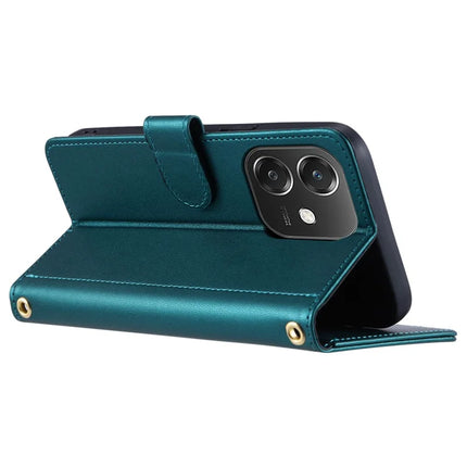 Leather Case for Oppo A3x 4G / 5G (India) / A3 4G / 5G / A40 4G / A60 5G Wallet Rhombus Grid Phone Cover