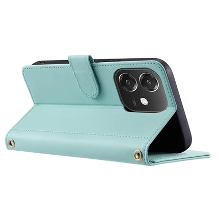 Leather Case for Oppo A3x 4G / 5G (India) / A3 4G / 5G / A40 4G / A60 5G Wallet Rhombus Grid Phone Cover