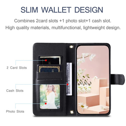For Samsung Galaxy A06 Wallet Case Rhombus Grid PU Leather Phone Cover